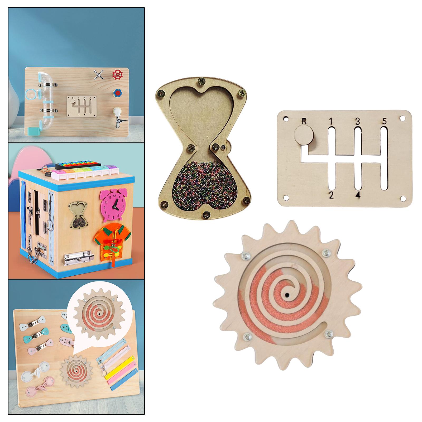 Montessori Busy Board Accessor - Montessori Wooden Busy Board Toddler ulasan dan harga