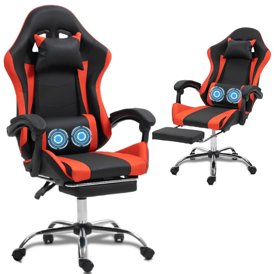 Gaming Chair With Massage Lumb - Video Games ulasan dan harga