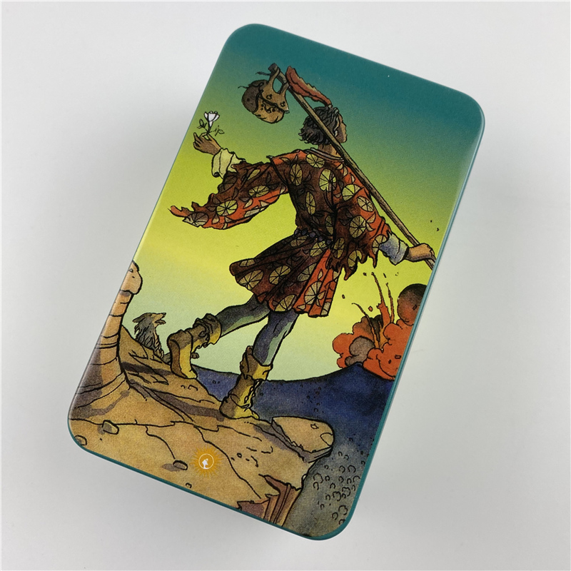 Metal Box Gilded Edition Back  - Tarot Cards Deck With Guidebook ulasan dan harga