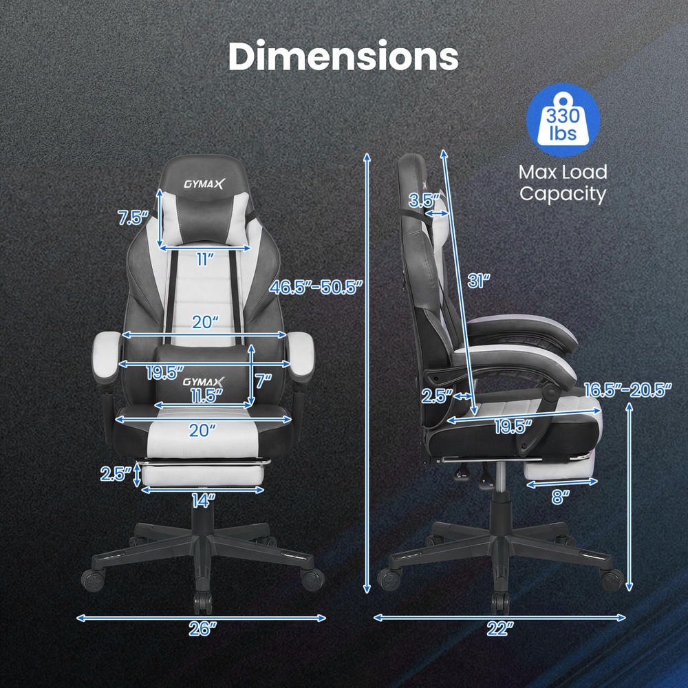 Ergonomic Video Game Chair Wit - Video Games ulasan dan harga