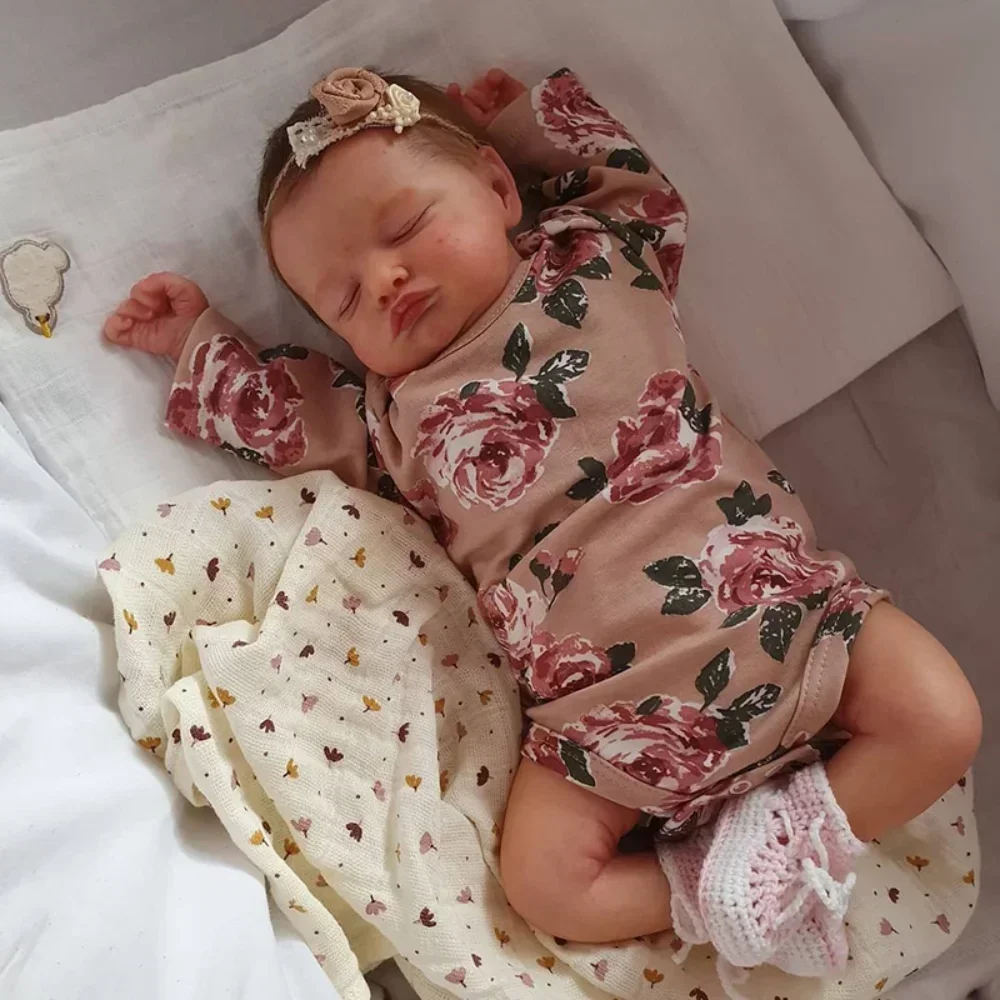 49CM Full Body Vinyl Silicone  - Reborn Baby Doll Silicone Realistic ulasan dan harga